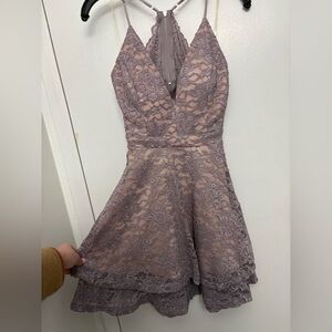 Le Chateau Lace Dress in Lavender